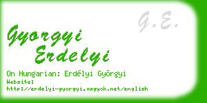 gyorgyi erdelyi business card